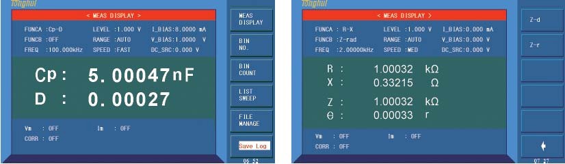 同惠TH2829AX变压器综合测试仪，两组主、副参数同时显示